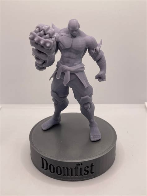 3d Printed Doomfist Figure Overwatch Etsy