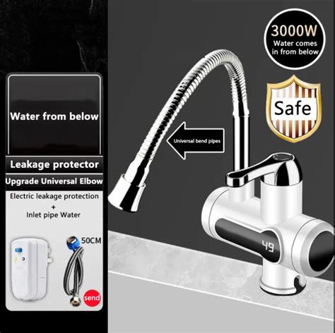 Electric Kitchen Water Heater Tap Instant Hot Water Faucet Heater Cold