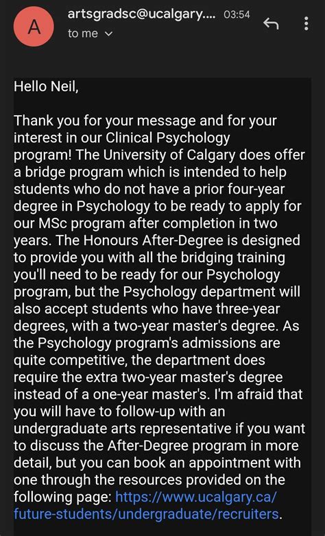 What is Honours After Degree : r/UCalgary