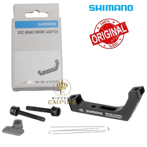 Shimano SM MA R160P D Post Mount To Flat Mount Adapter For Rear 160mm