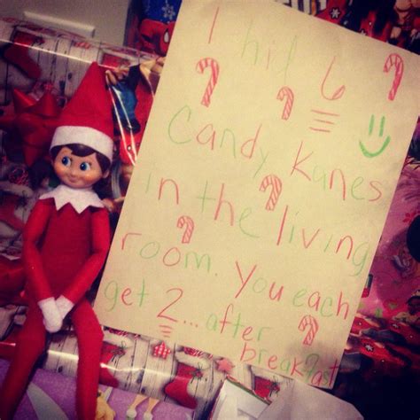 Day 14 Hidden Candy Canes Elf On The Shelf Ideas Elf On The Shelf Candy Cane Elf