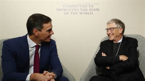 Pedro S Nchez Se Re Ne Con Bill Gates En El Foro Davos El Toro Tv