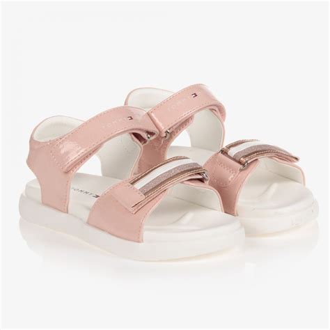 Tommy Hilfiger Sandalias rosas con velcro para niña Childrensalon