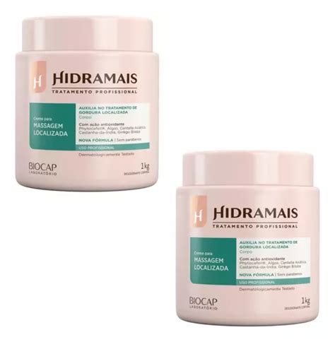 Kit 2 Creme Desodorante Hidramais Massagem Localizada 1 Kg