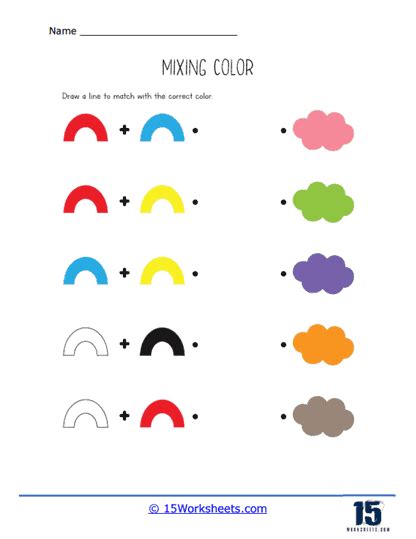 Mixing Colors Worksheets 15