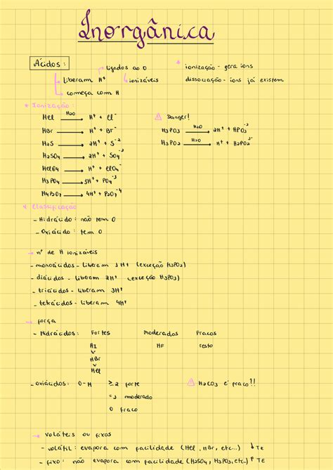 Solution Qu Mica Inorg Nica Cidos E Bases Studypool