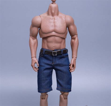 1 6 Men Summer Casual Shirt Short Jeans Hot Toys Phicen Muscular Ganghood USA EBay