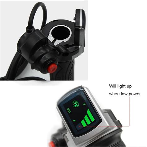 Electric Bike Twist Throttle 36v 48v Lcd Speed Display Handlebar