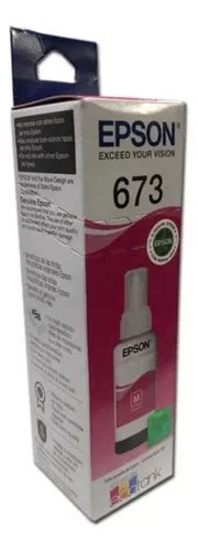 Botella Tinta Epson T673 Magenta Original Para L800 Meses sin interés