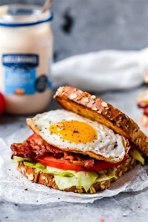 Breakfast Blt Egg Sandwich Skinnytaste Recipe Breakfast Blt Egg