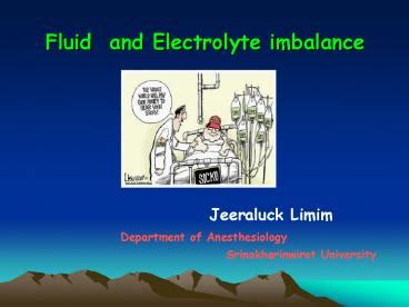 PPT Fluid And Electrolyte Imbalance PowerPoint Presentation Free To