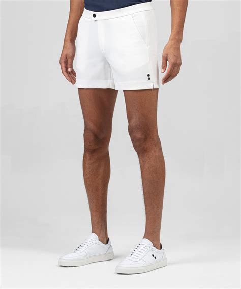 RD Tennis Shorts: White | Ron Dorff