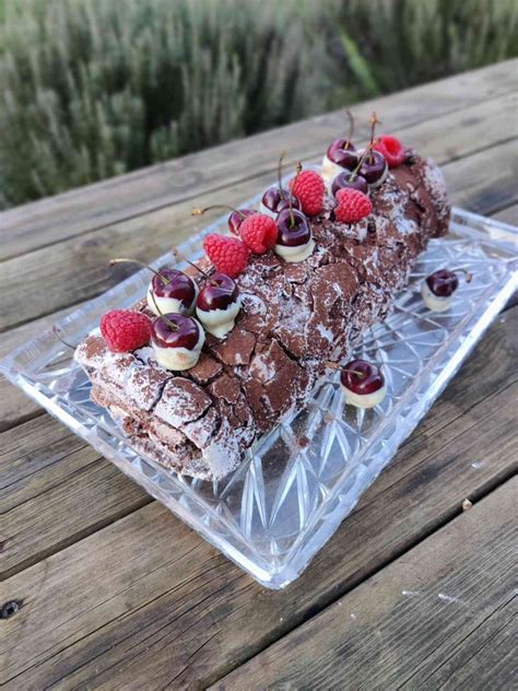 Black Forest Meringue Roulade