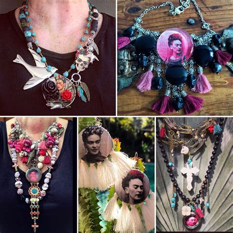 Pin By Sabine James On Frida Kahlo Statement Necklace Necklace