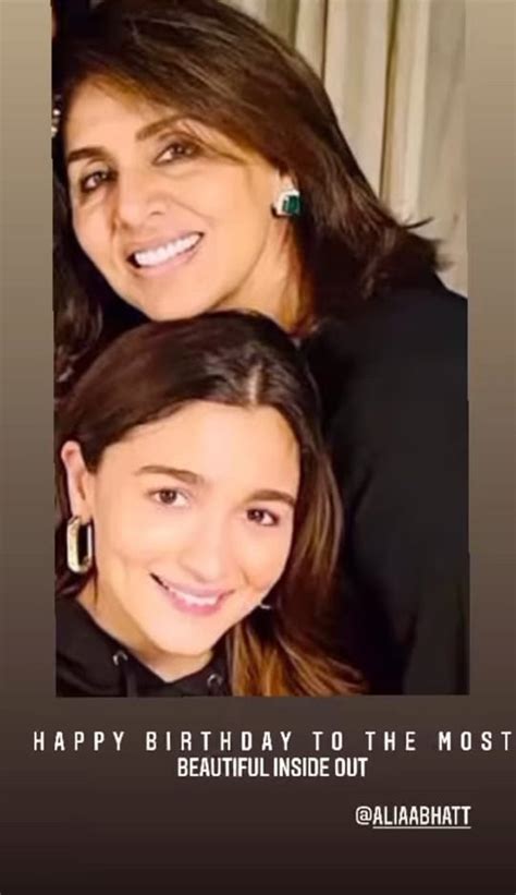 Alia Bhatt Receives Special Birthday Wish From Ranbir Kapoors Mother