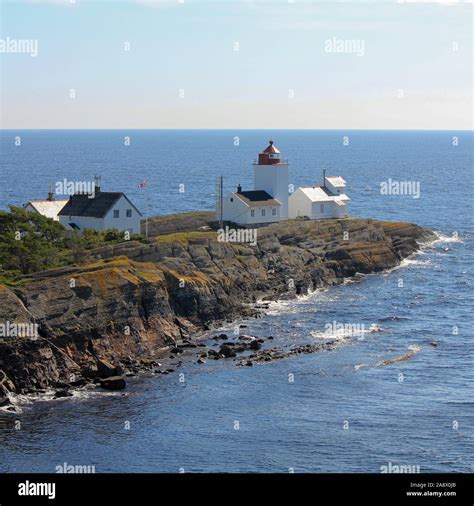 Langoytangen lighthouse, Langesund Stock Photo - Alamy