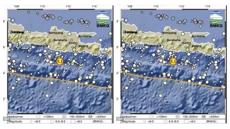 Gempa M 5 1 Guncang Pacitan Jawa Timur BMKG Tidak Berpotensi Tsunami