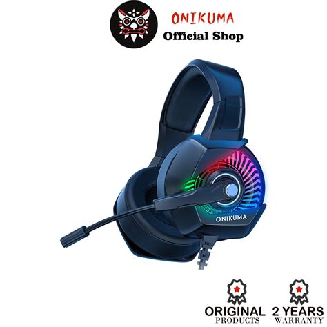 Onikuma K6 Gaming Headset Stereo Game Headphones With Mic RGB Light