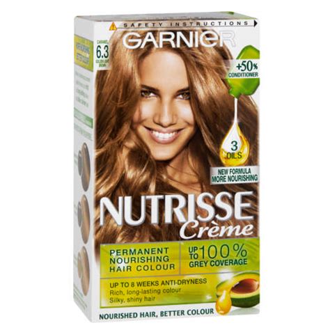 Garnier Nutrisse Creme Permanent Nourishing Hair Colour Caramel 63 Clicks