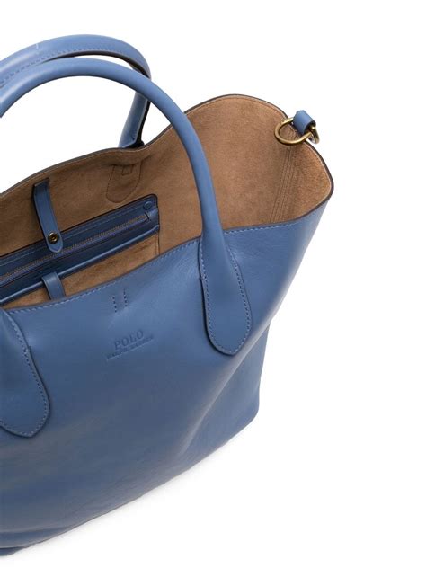 Polo Ralph Lauren Open Medium Tote Bag In Blau Modesens