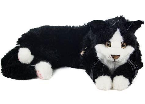 Kösen Katze Plüschtier schwarz weiß Maine Coon Kater 74 cm Teddys