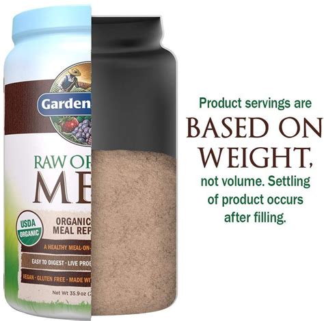 Garden Of Life Meal Replacement Chocolate Powder Servings Organic