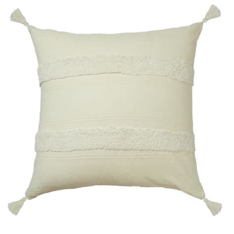 Accessorize Indra Tasselled Cotton Cushion Temple And Webster