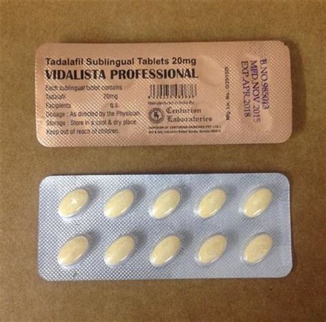 Vidalista Professional Tablets At Best Price In Mumbai Id