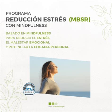 Programa de Reducción de Estrés con Mindfulness aprende a vivir con