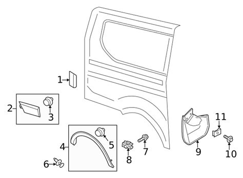 2015 2019 Ford OEM Wheel Opening Molding KK3Z 9929038 AB Ford Parts