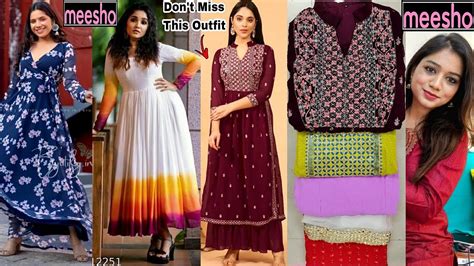 Meesho Kurti Kurta Set Haul Starting Rs 624 Festive Kurti Haul