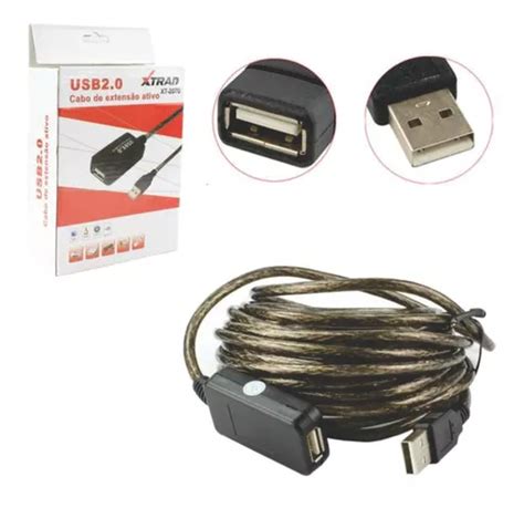 Cable Extensor Usb 2 0 Activo Amplificado De 10 Metros Macho Hembra Mercadolibre