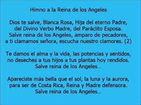 Himno Virgen De Los Angeles Audio Y V Deo