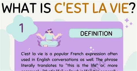 C'est La Vie Meaning: What Does "C'est La Vie" Mean? • 7ESL