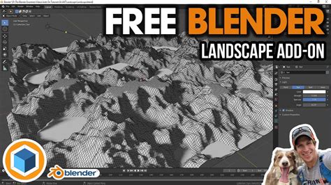 Creating LANDSCAPES IN Blender With The Free ANT Landscapes Add On