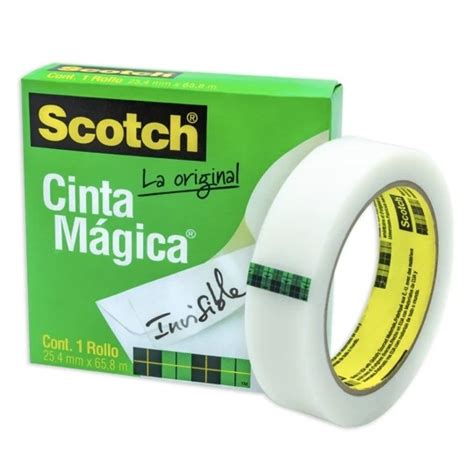 CINTA ADHESIVA MAGICA INVISIBLE 3M 810 12MM X33MT PAPELERIA