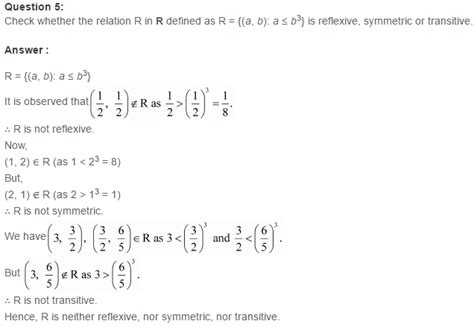 Ncert Solutions Class 12 Maths Chapter 1 Relations And Functions