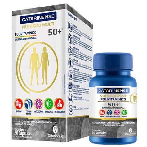 Multi Polivitaminico 50 60 Capsulas Catarinense Nutrição