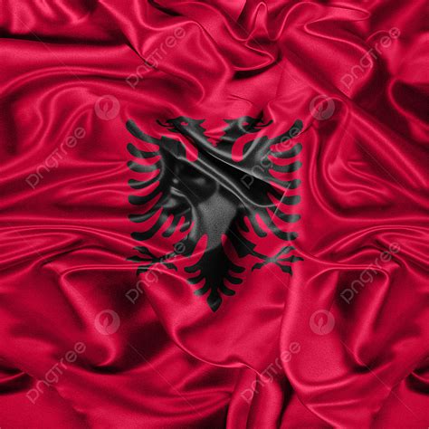 Waves 3d Images Albania Flag Vector Illustration Waving 3d Fiber