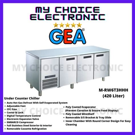 Jual GEA S S Under Counter Chiller 3 Pintu M RW6T3HHH Jakarta