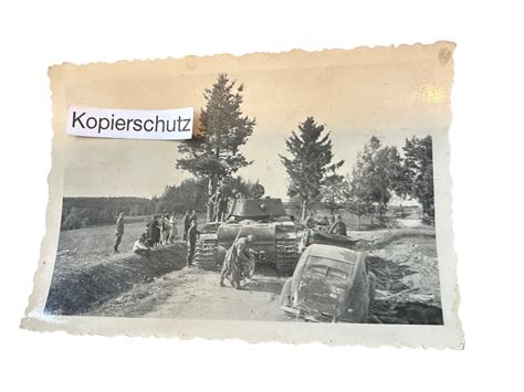 Altes Foto Soldaten Panzer Tank Fahrzeug Ww Postimages