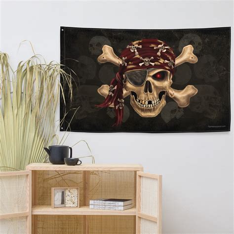 Pirate Skull Flag - Etsy