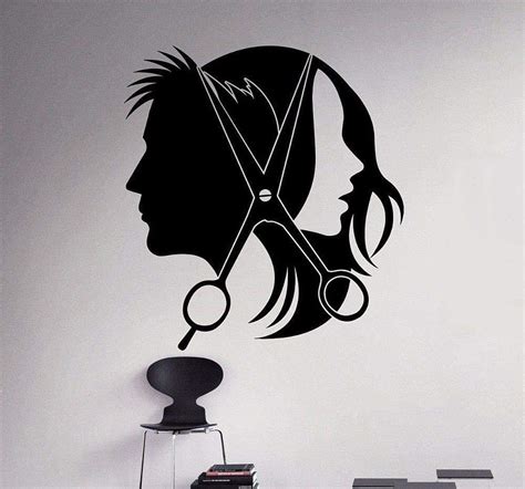 Wanghan Barbershop Vinyl Sticker Removable Hair Salon Barber Shop Wall Decal Baber Shop