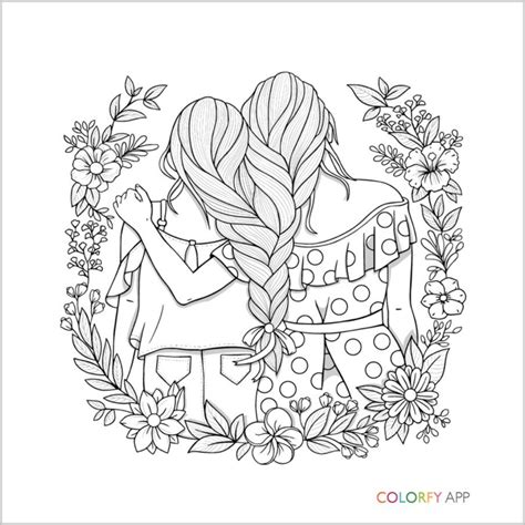 Bff Coloring Pages 3 Girls Jesyscioblin