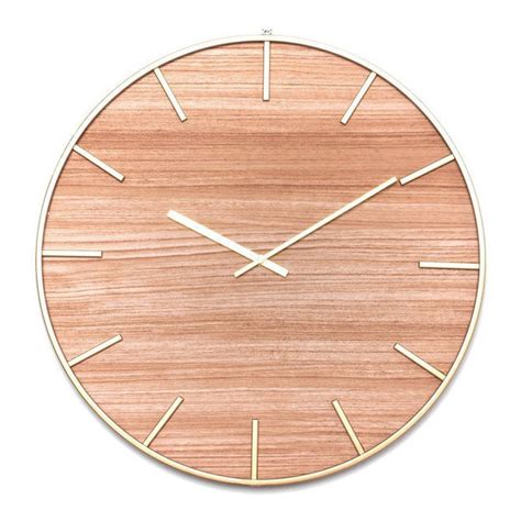 Reloj De Pared Madera Y Oro De Cm Dcasa Por