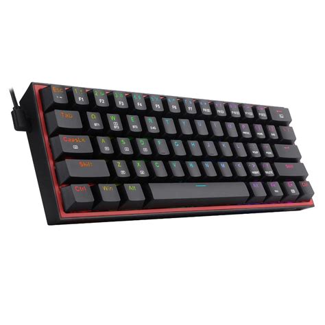 Mexx TECLADO GAMER REDRAGON K616 FIZZ RGB PRO NEGRO Y ROJO