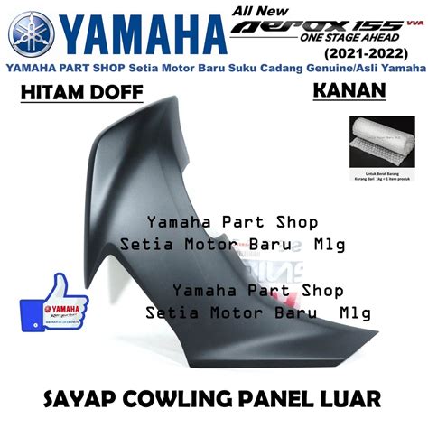 Jual Sayap Cover Lampu Depan Cowling Panel Luar Kanan Hitam Doff Mat