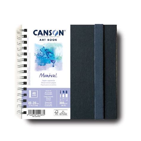 Carnet De Dessin Art Book Montval De Canson 20x20 Cm