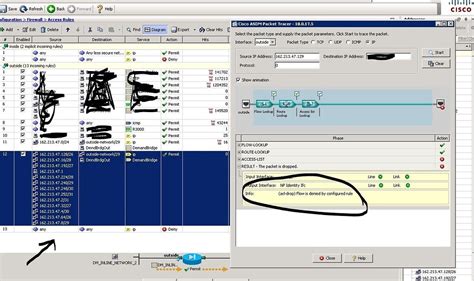 Trying To Configure Firewall Rule But Acl Drop Is Denied What Is My