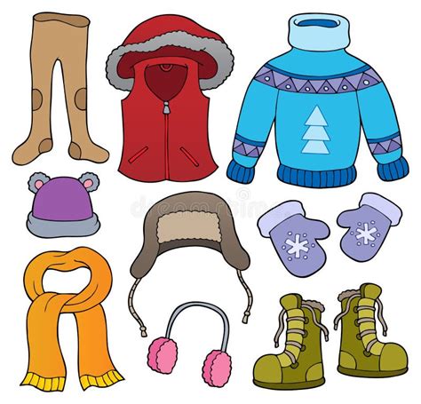 Winter Clothes Stock Illustrations 118155 Winter Clothes Stock